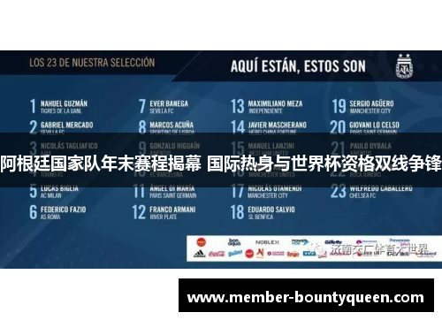 阿根廷国家队年末赛程揭幕 国际热身与世界杯资格双线争锋